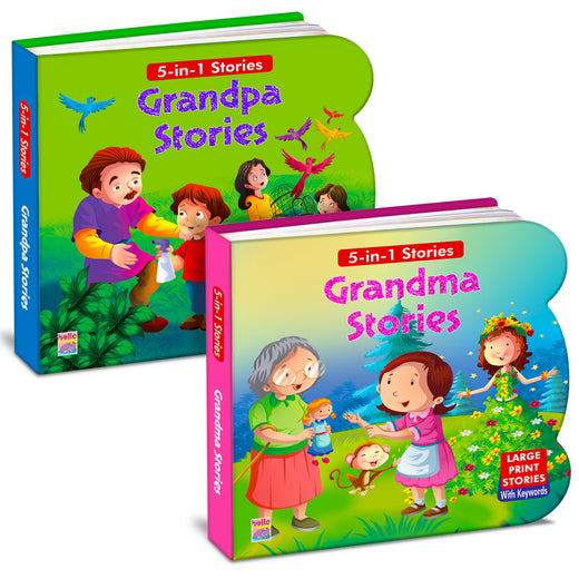 Grandpa Stories & Grandma Stories | 2-Book Story Combo for Kids 3+