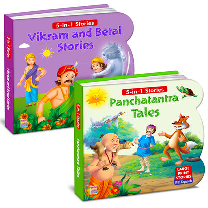 Vikram & Betal + Panchatantra Tales | 2-Book Story Combo for Kids 3+