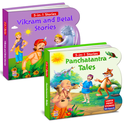 Vikram & Betal + Panchatantra Tales | 2-Book Story Combo for Kids 3+