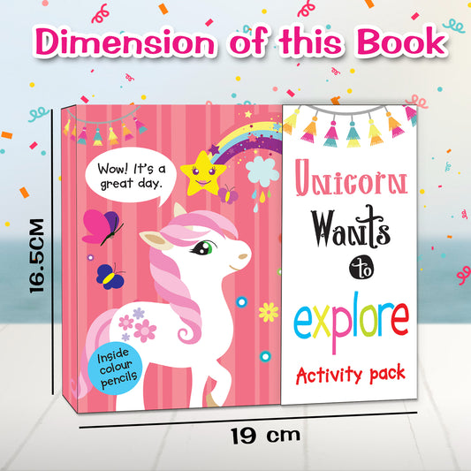 Unicorn Activity Pack | Unicorn Activity & Coloring Book for Kids | Fun Learning Art & Activity Kit
