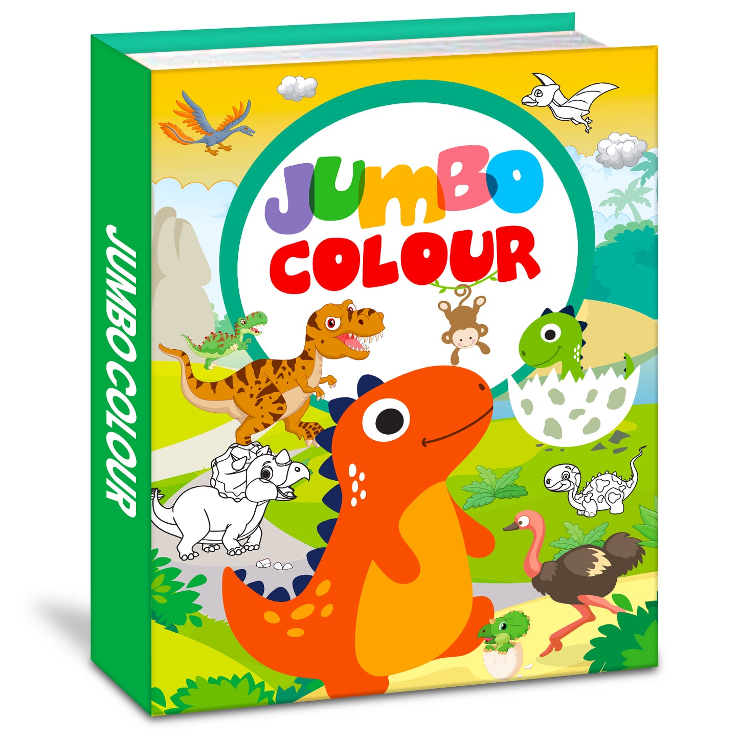 Jumbo Color – Dinosaurs | Jumbo Dinosaur Coloring Book for Kids | Big Prehistoric Activity Book