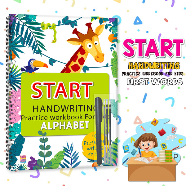 Start Handwriting Practice Alphabet | Alphabet Writing Practice Book for Kids