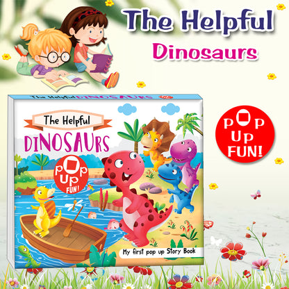 The Helpful Dinosaurs | Pop-Up Story Book for Kids