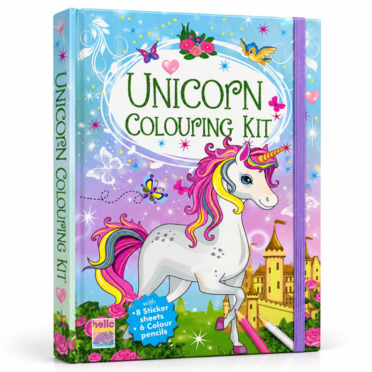 Unicorn Colouring Kit | Unicorn Coloring & Creative Activity Kit for Kids | Magical Art & Learning Kit