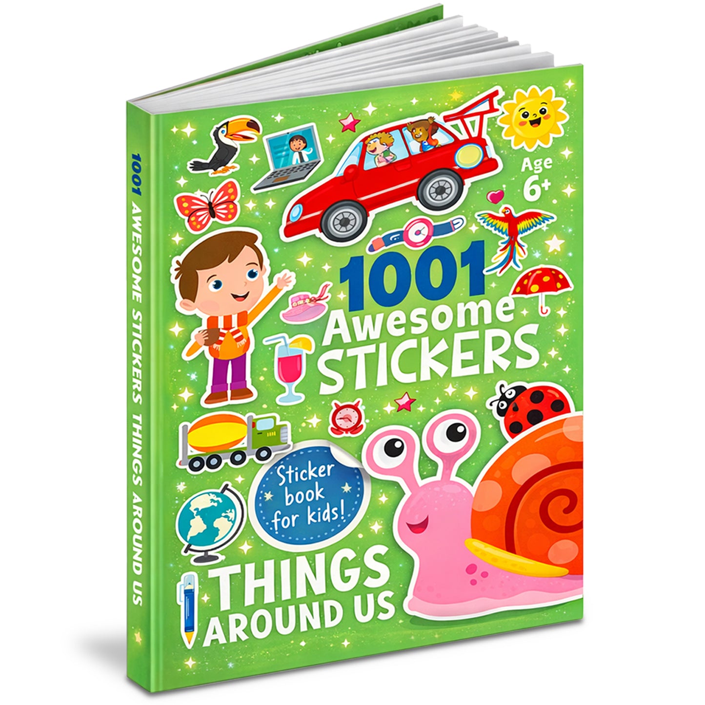 1001 Awesome Stickers – Things Around Us | Mega Sticker Activity Book for Kids | Creative Play & Fun Learning