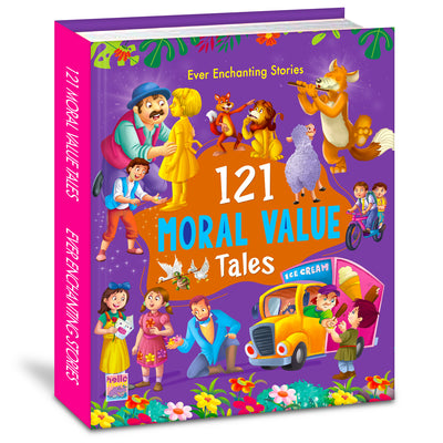 121 Moral Value Stories | Illustrated Bedtime Story Book for Kids