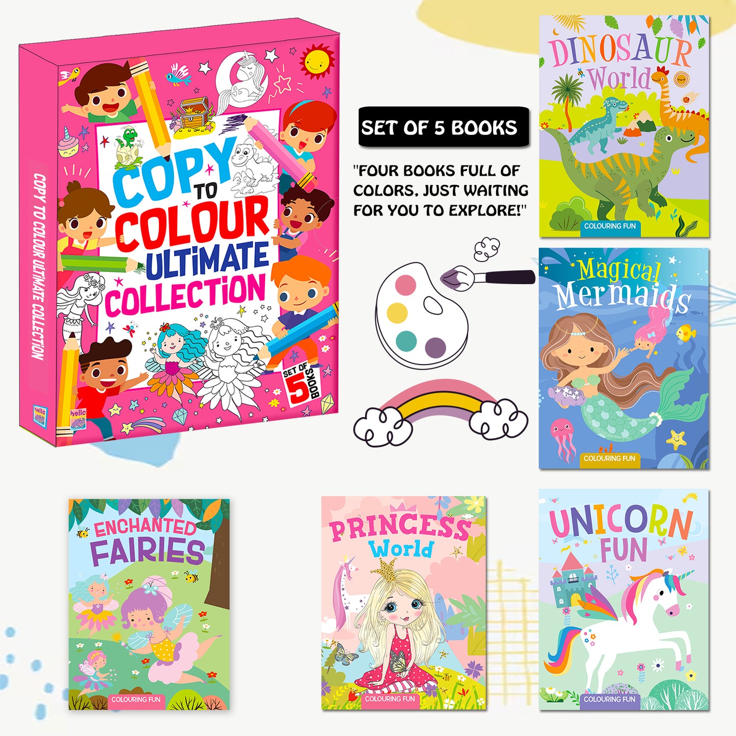 Copy to Colour Ultimate Collection | Ultimate Copy & Color Activity Book Collection for Kids