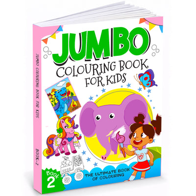 Jumbo Colouring Book -2 Activity Colouring Book for 3 to 6 years kids
