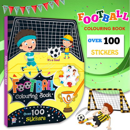Boy Football Fun | Colouring & Sticker Activity Book for Kids