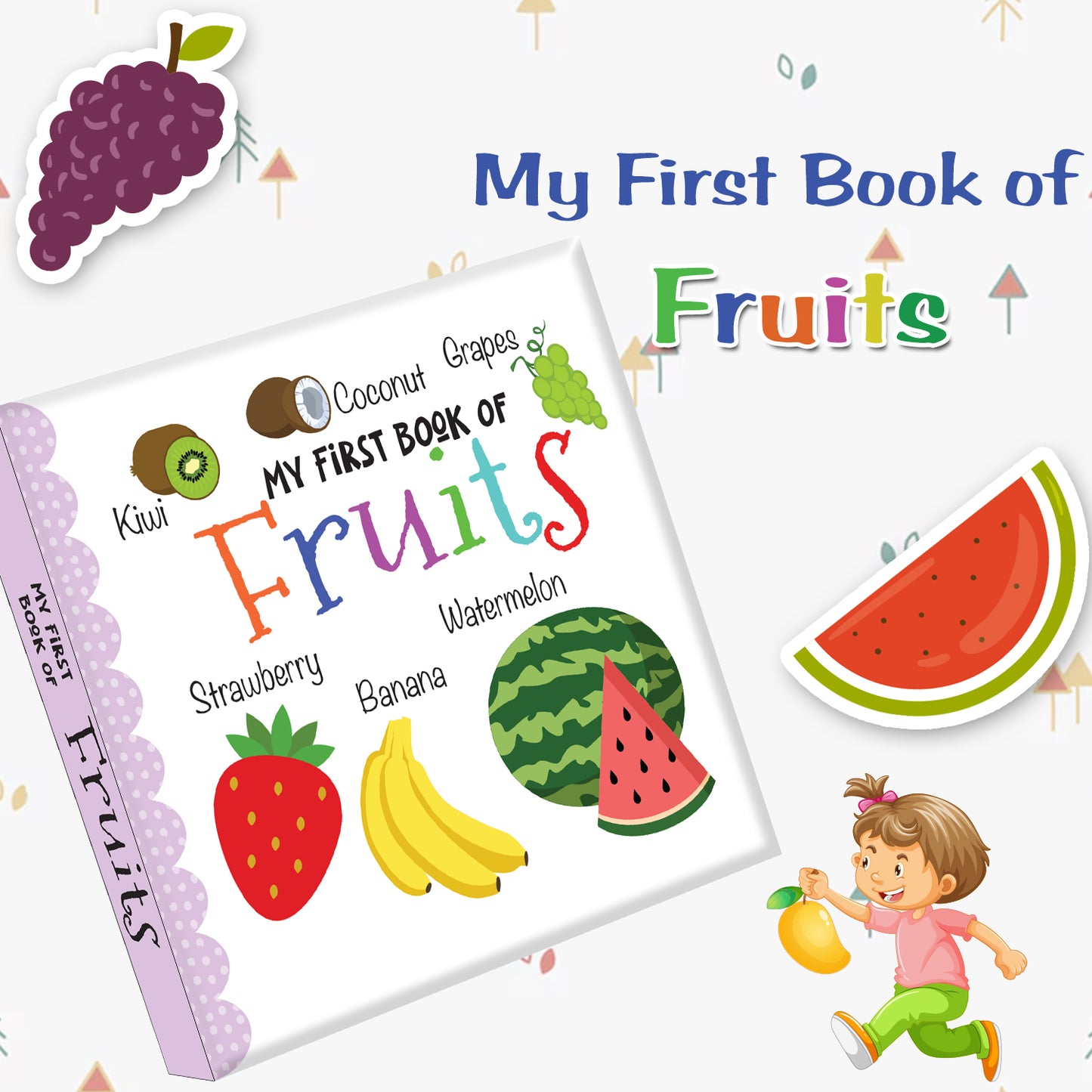 My First Book of Fruits | Fruit Learning Board Book for Toddlers | Early Learning Picture Book