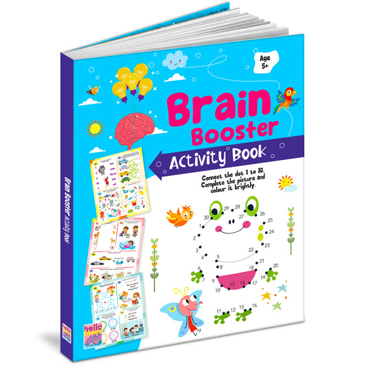 Brain Booster Activity Book (Age 5+) | Educational Puzzle & Logic Activity Book for Kids