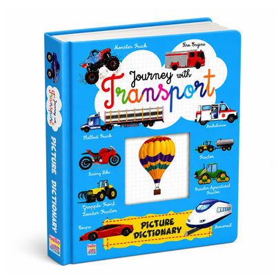 Journey with Transport – Picture Dictionary | Vehicles & Early Learning Board Book for Kids