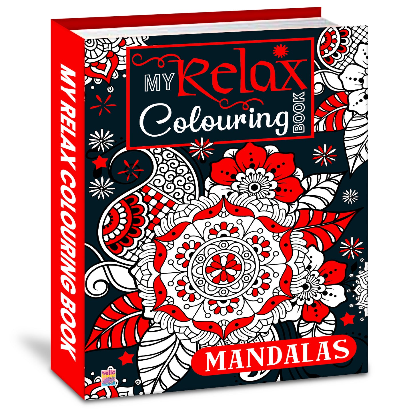 My Relax Colouring Mandala Book | Mindful Mandala Coloring Book for Kids | Creative & Stress Relief Activity Book