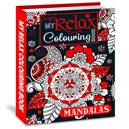 My Relax Colouring Mandala Book | Mindful Mandala Coloring Book for Kids | Creative & Stress Relief Activity Book