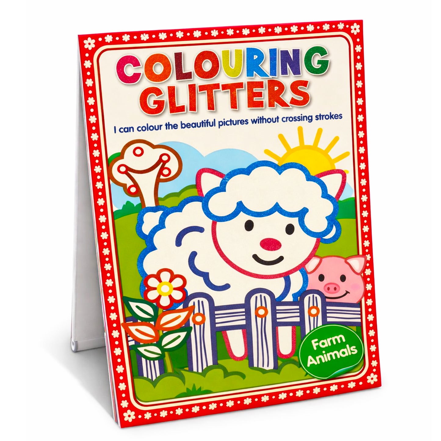 Colouring Glitters – Farm Animals | Glitter Coloring Book for Kids | Sparkling Farm Animal Activity Book