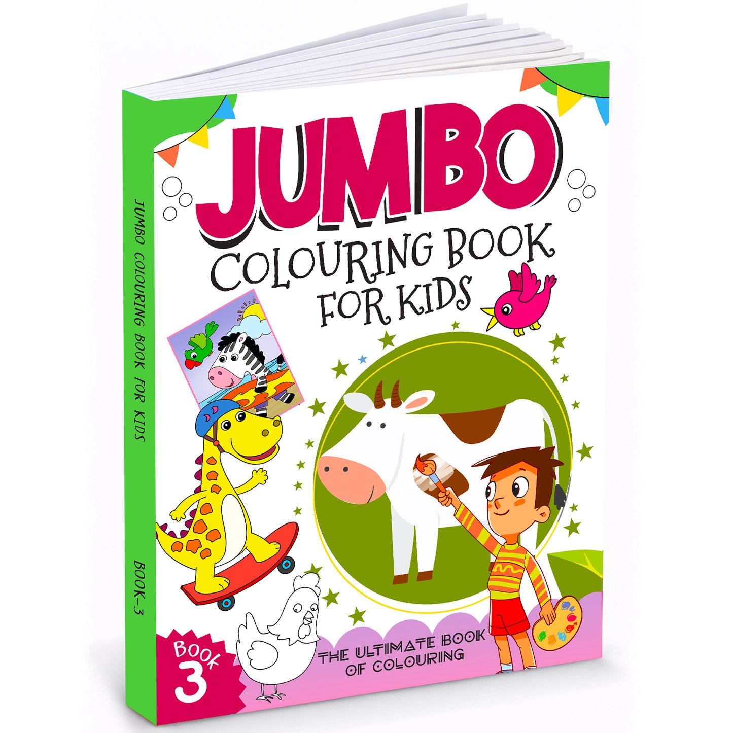 Jumbo Colouring Book 3 - Activity Colouring Book for 3 to 6 years kids