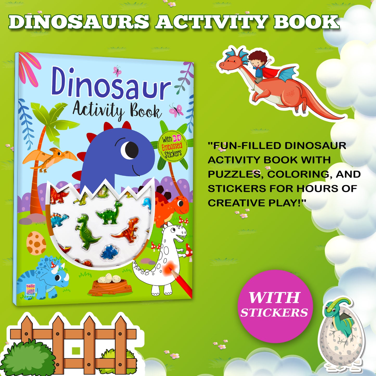 My First Dinosaur Sticker Activity Book | Fun Sticker & Activity Book for Kids
