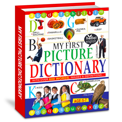 My First Picture Dictionary Book | Illustrated Picture Knowledge Book for Kids | Early Learning Vocabulary Book