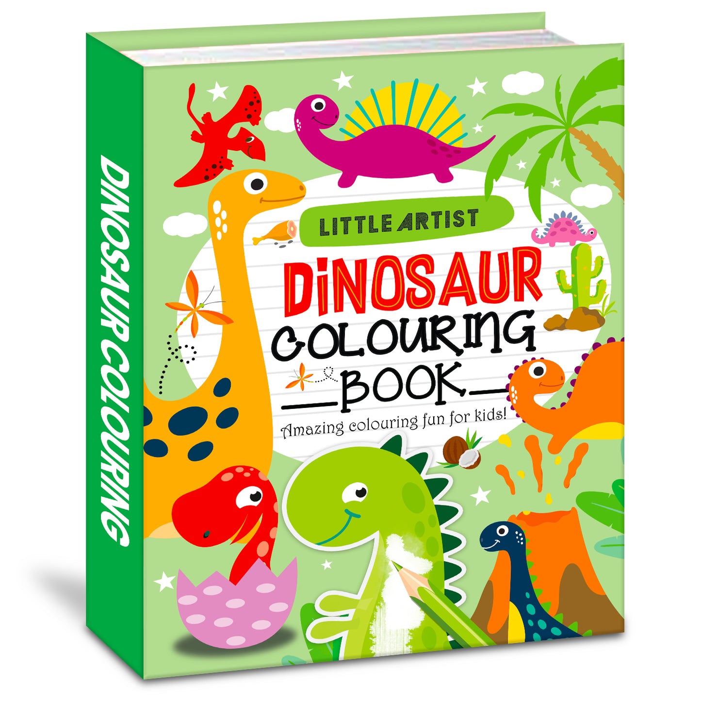 Little Artist Dinosaur Colouring Book | Fun Dinosaur Activity & Coloring Book for Kids