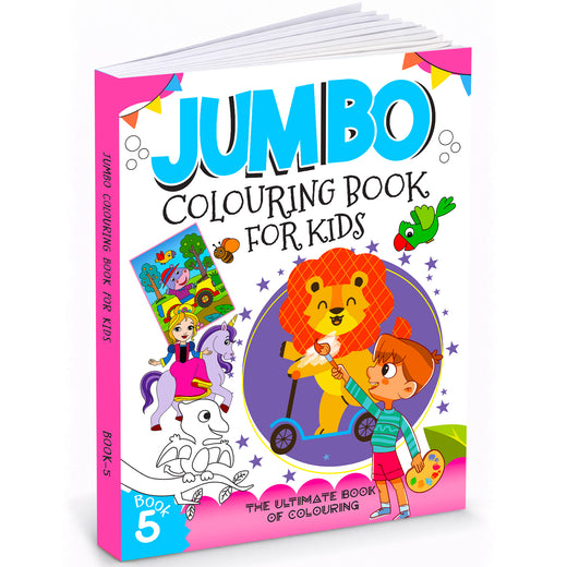 Jumbo Colouring Book 5 | Activity Coloring Book for Kids Aged 3 to 6 Years