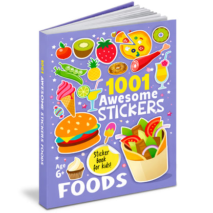 1001 Awesome Stickers – Foods | Mega Sticker Activity Book for Kids | Creative Play & Fun Learning