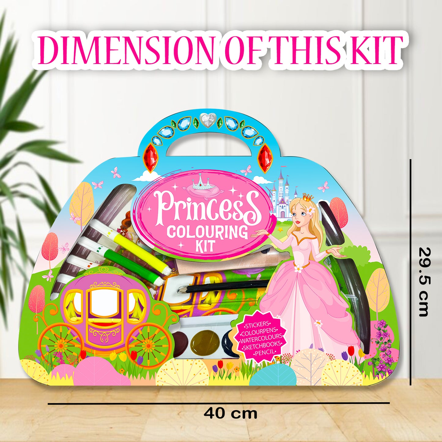 Princess Colouring Kit | Princess Coloring & Creative Activity Kit for Kids | Deluxe Art & Learning Kit