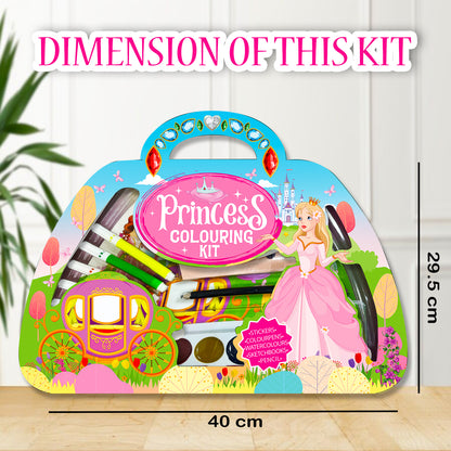 Princess Colouring Kit | Princess Coloring & Creative Activity Kit for Kids | Deluxe Art & Learning Kit
