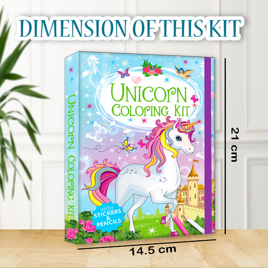 Unicorn Colouring Kit | Unicorn Coloring & Creative Activity Kit for Kids | Magical Art & Learning Kit