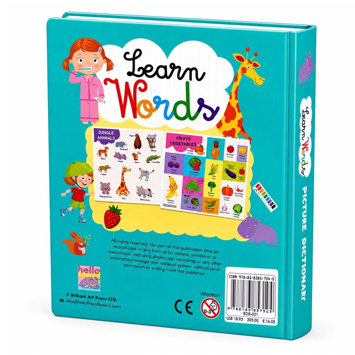 Basic Learning Board Book for Kids | Early Learning Book for Toddlers | First Learning Concepts