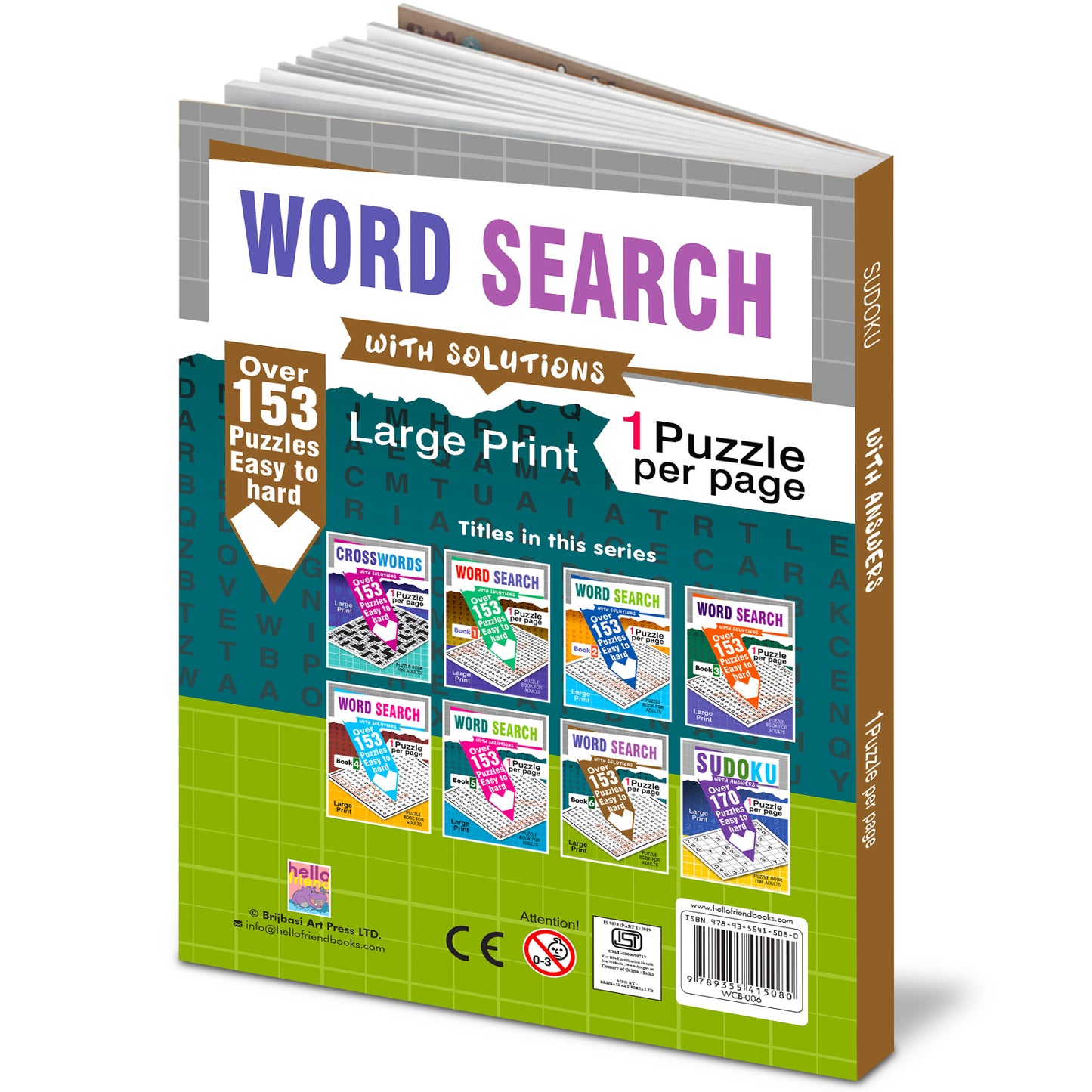 Word Search Puzzles Book 6 with Solutions - Engaging Puzzle Feature