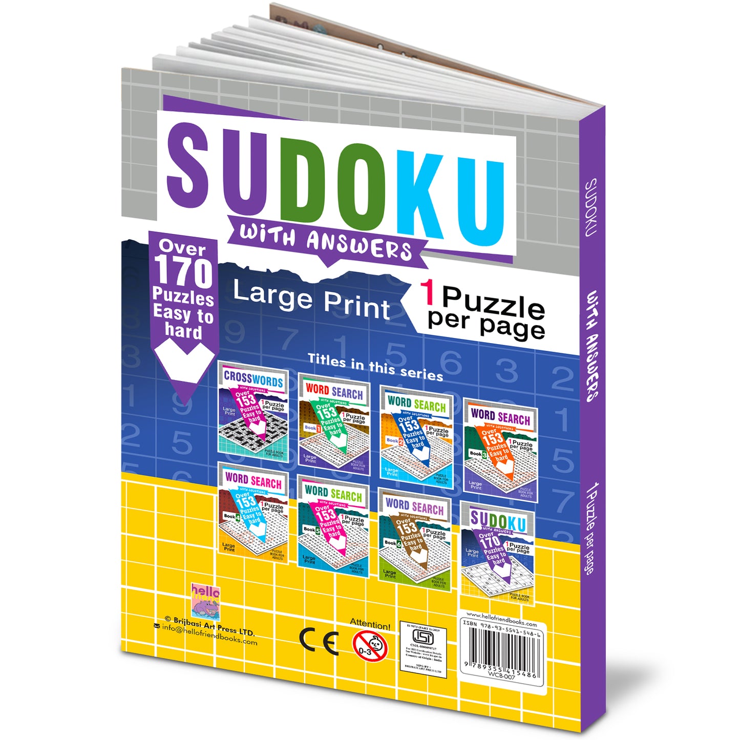 Sudoku Puzzles Book with Solutions - Engaging Puzzle Feature