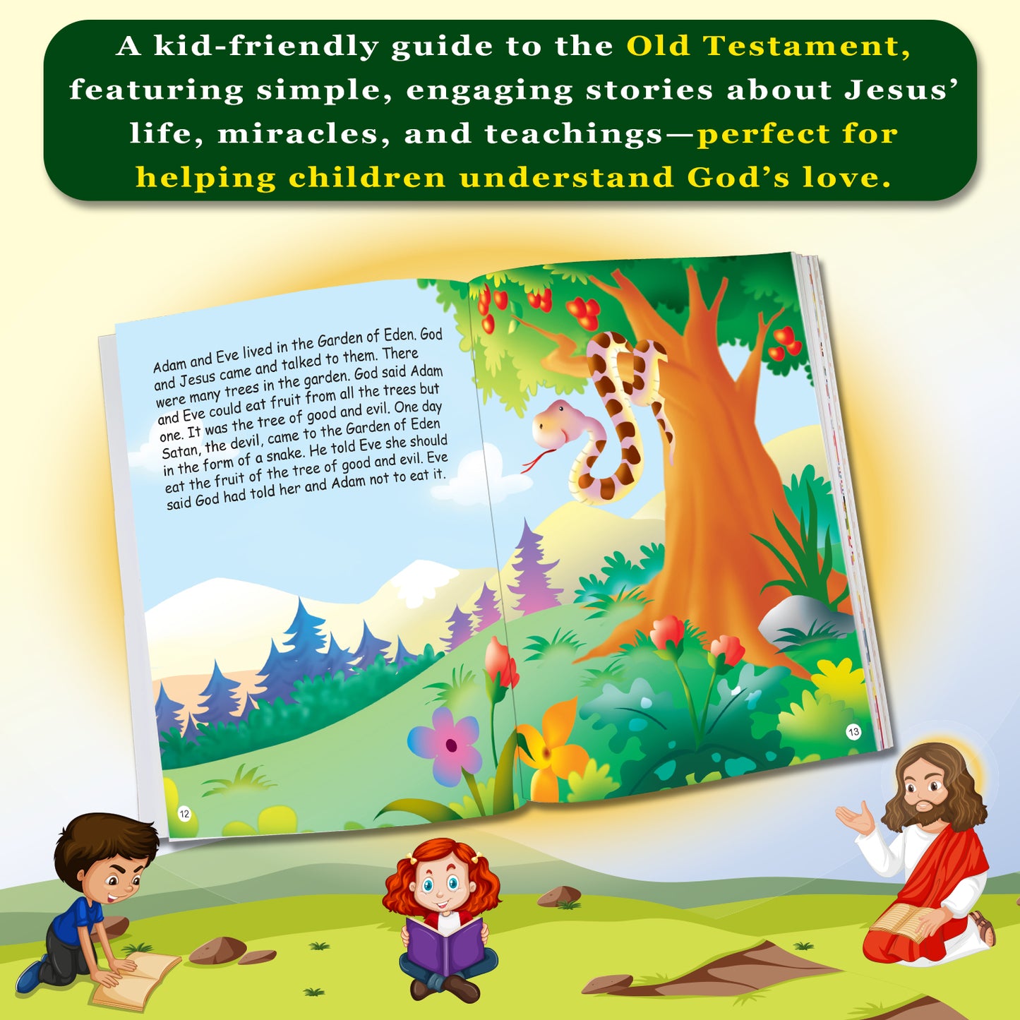 The Old Testament Bible Stories | Illustrated Bible Story Book for Kids | Christian Religious Book