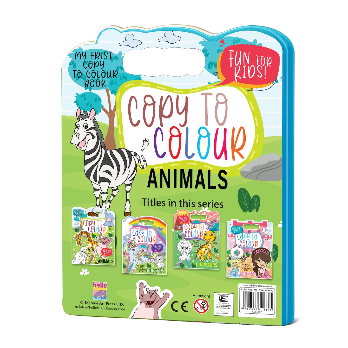 Copy to Colour – Animals | Animal Copy & Color Activity Book for Kids | Fun Learning Coloring Book
