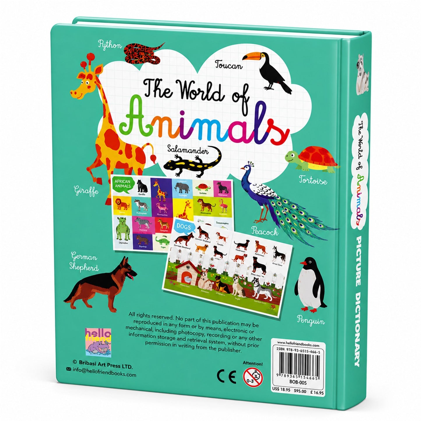 The World of Animals – Picture Dictionary | Animal & Early Learning Board Book for Kids