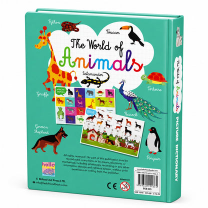The World of Animals – Picture Dictionary | Animal & Early Learning Board Book for Kids