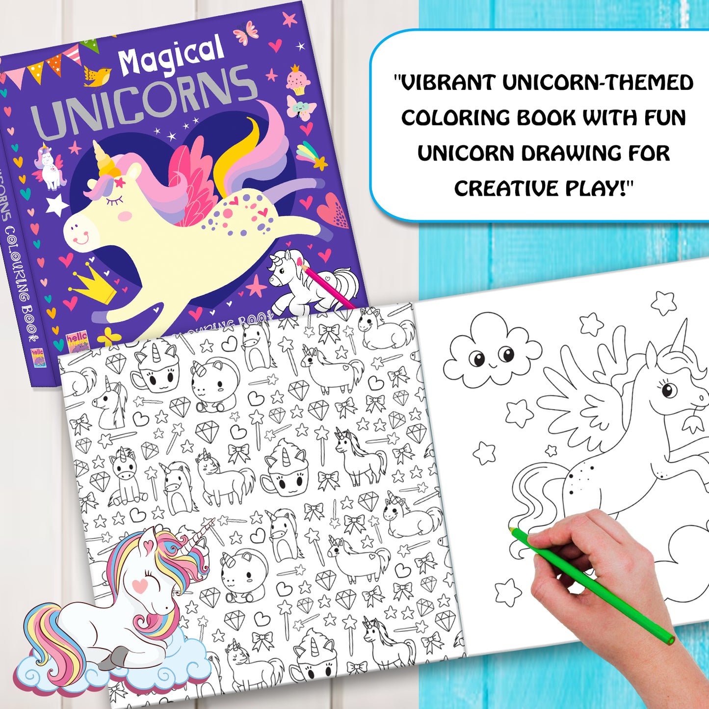 Magical Unicorns Colouring Book: Magical Unicorns Colouring Book