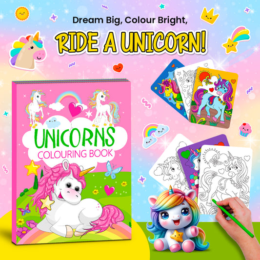 Unicorns Colouring Book | Magical Unicorn Coloring Book for Kids | Creative Activity Book