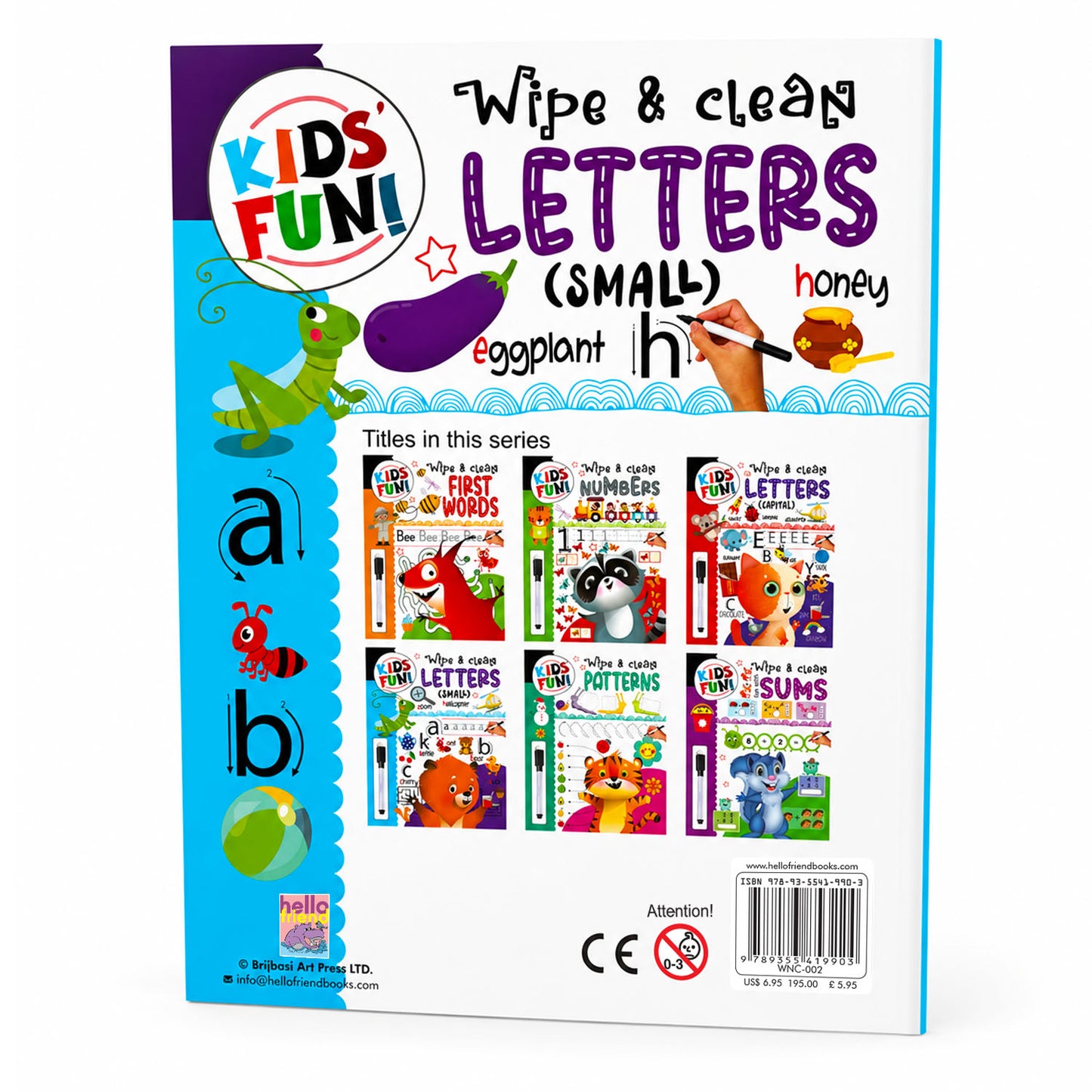 Wipe & Clean Small Letters - Interior pages spread