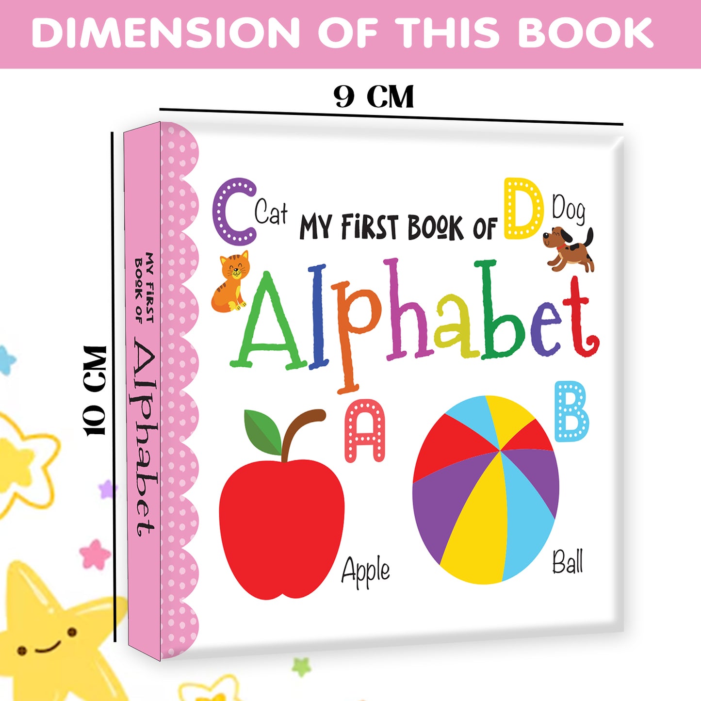 My First Book of Alphabet | ABC Learning Board Book for Toddlers | Early Learning & First Words