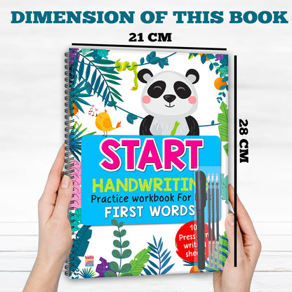 Start Handwriting Workbook – First Words | Kindergarten Ready Writing Practice Book for Kids