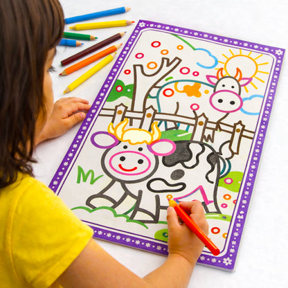 Colouring Glitters – Jungle Animals | Glitter Coloring Book for Kids | Sparkling Wildlife Activity Book