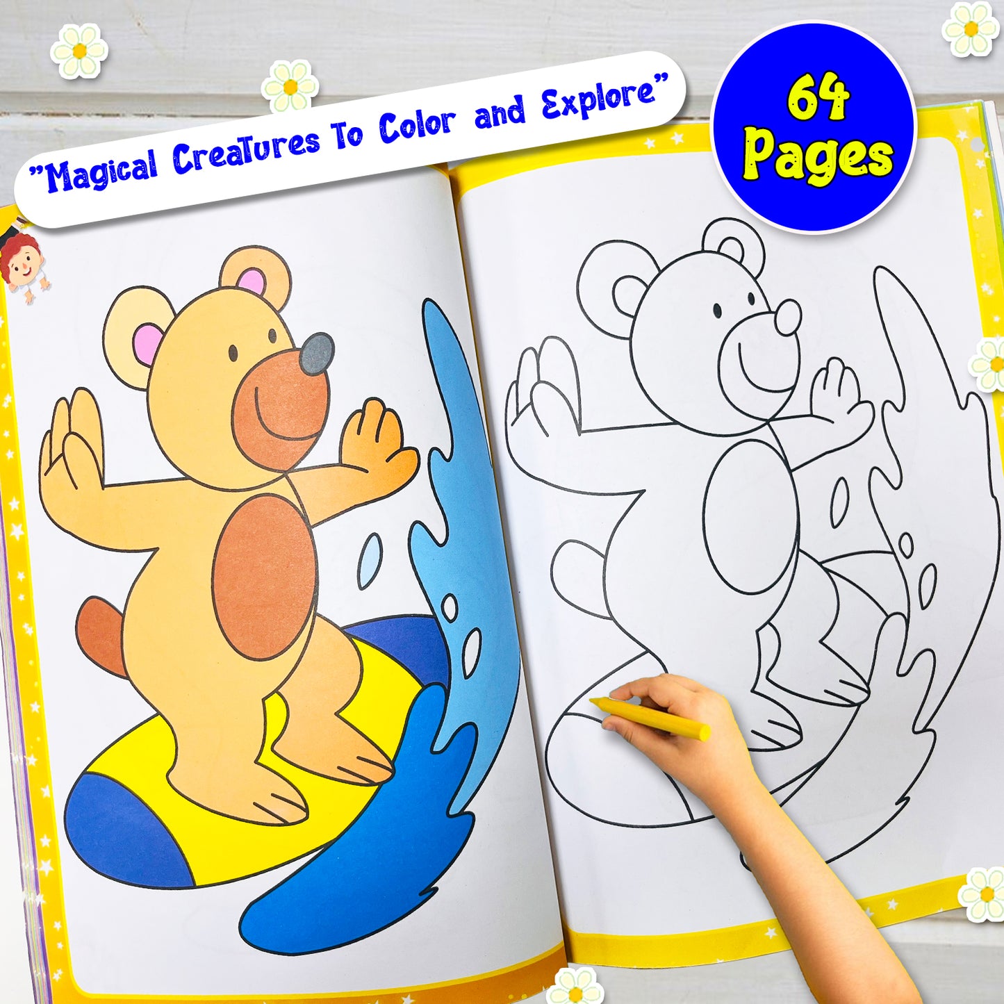 Jumbo Color – Safari Animals | Jumbo Coloring Book for Kids | Big Safari Animal Activity Book