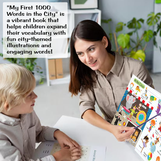 My First 1000 Words in the City | Picture Knowledge Book for Kids | Early Learning Vocabulary Book