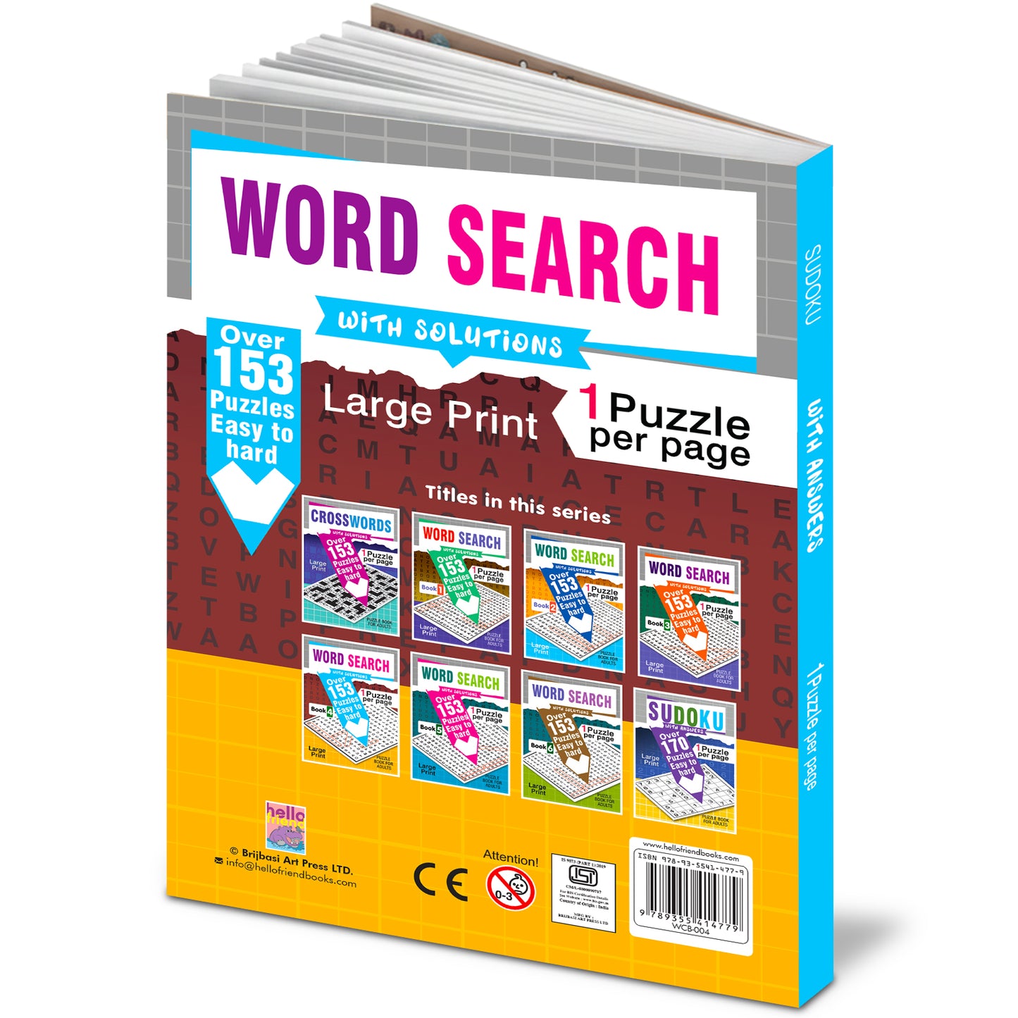 Word Search Puzzles Book 4 with Solutions - Engaging Puzzle Feature