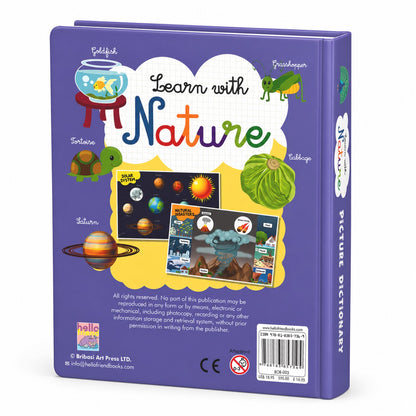 Learn with Nature – Picture Dictionary | Nature & Early Learning Board Book for Kids