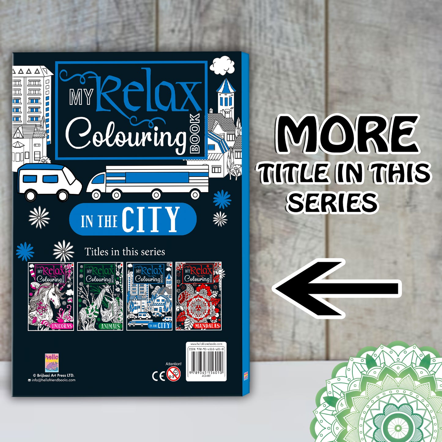 My Relax Colouring Book – In the City | Stress Relief Coloring Book for Kids | City-Themed Creative Activity Book