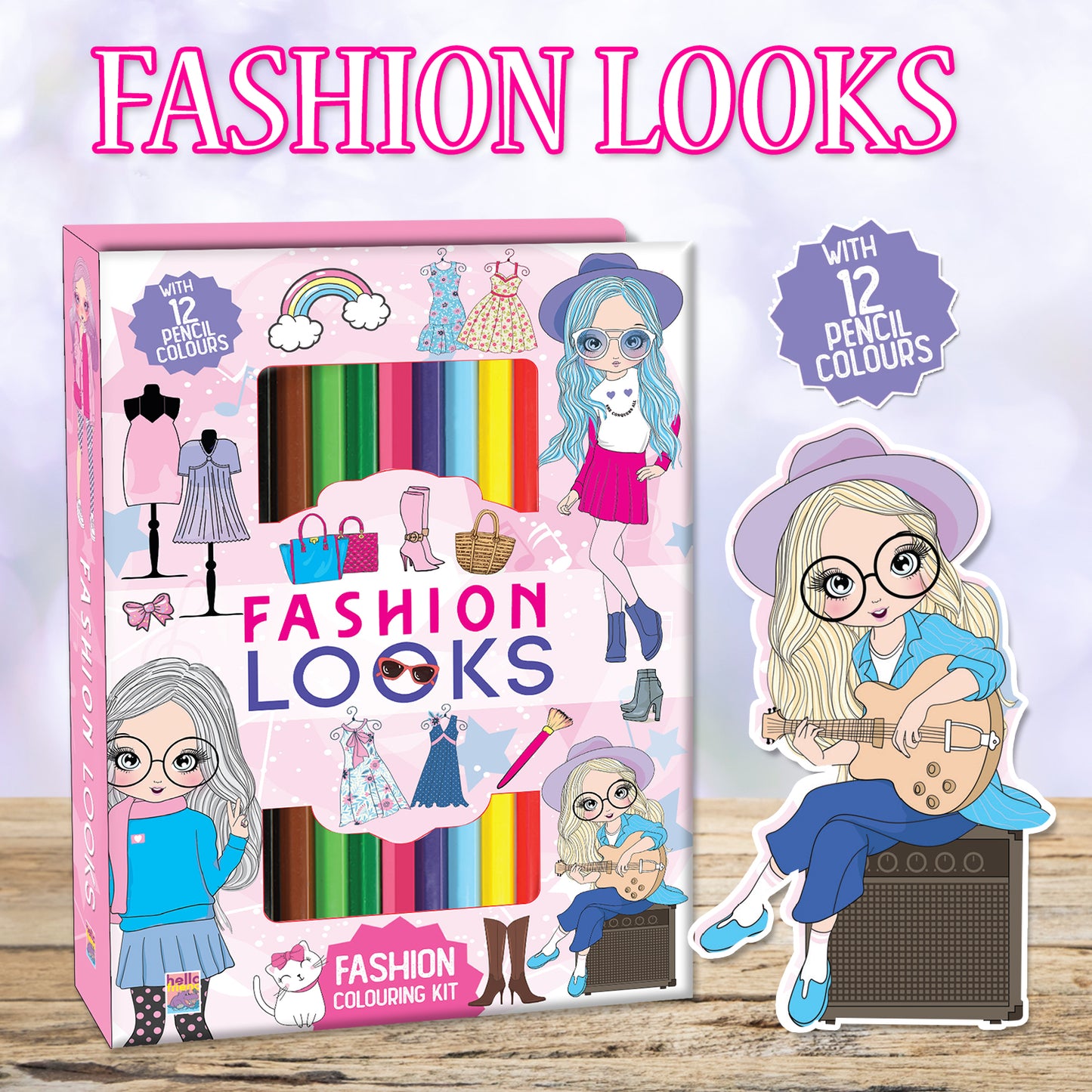 Fashion Looks Art Kit | Fashion Coloring & Creative Activity Kit for Kids | Stylish Art & Learning Kit