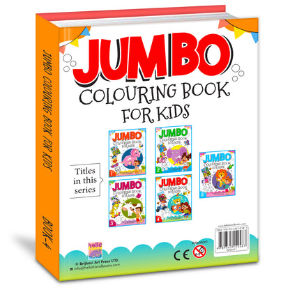 Jumbo Colouring Book 4 - Activity Colouring Book for 3 to 6 years kids