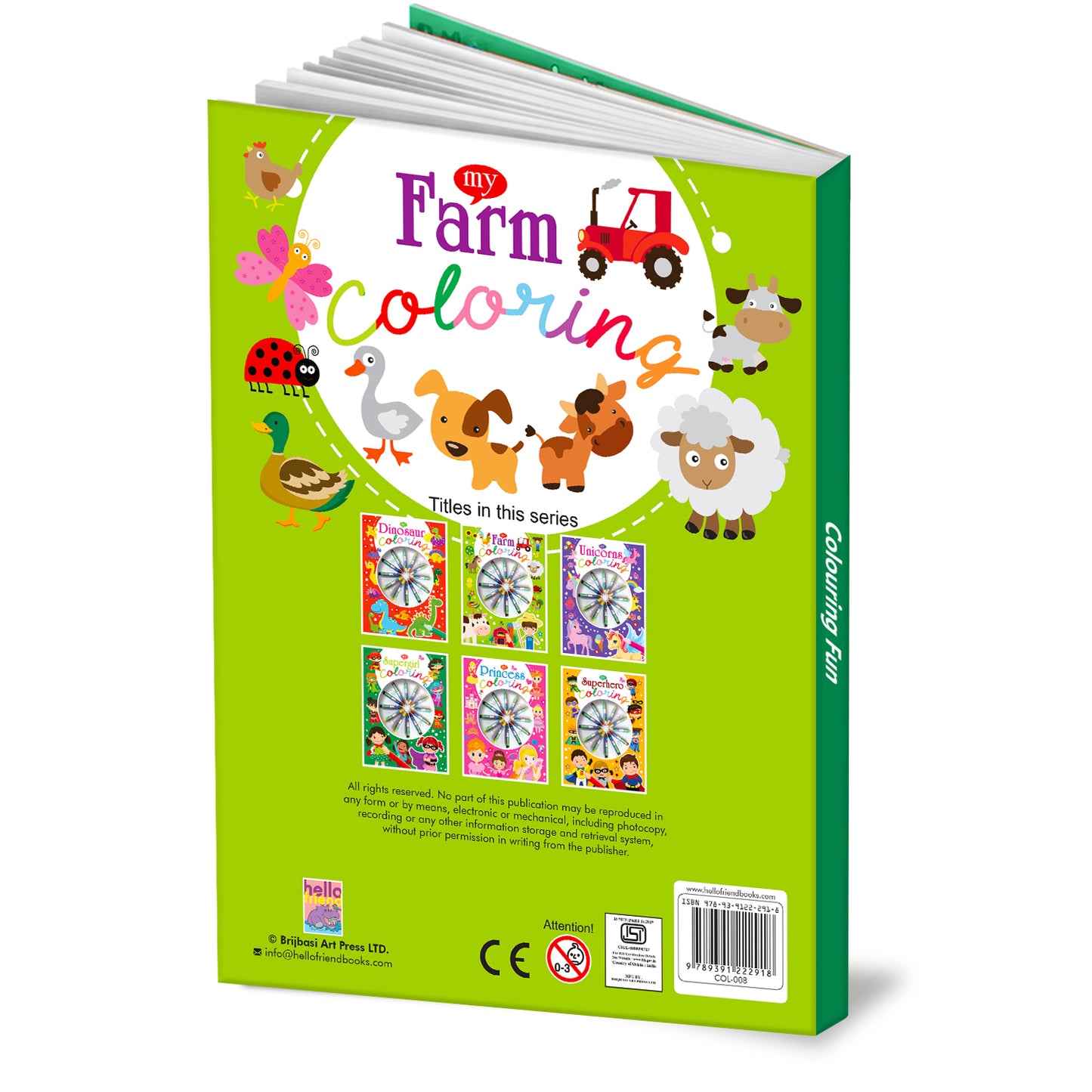 My Farm Colouring Book | Farm Animals Colouring Activity Book for Kids | Creative Learning & Fun Colouring Book