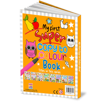 My First Super – Copy to Colour Book | Super Copy & Color Activity Book for Kids | Early Learning Coloring Book